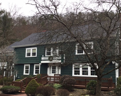 Jo-Jane Lodge; the home of Louise and Newton Chatham at Chatham Maples along Lycoming Creek