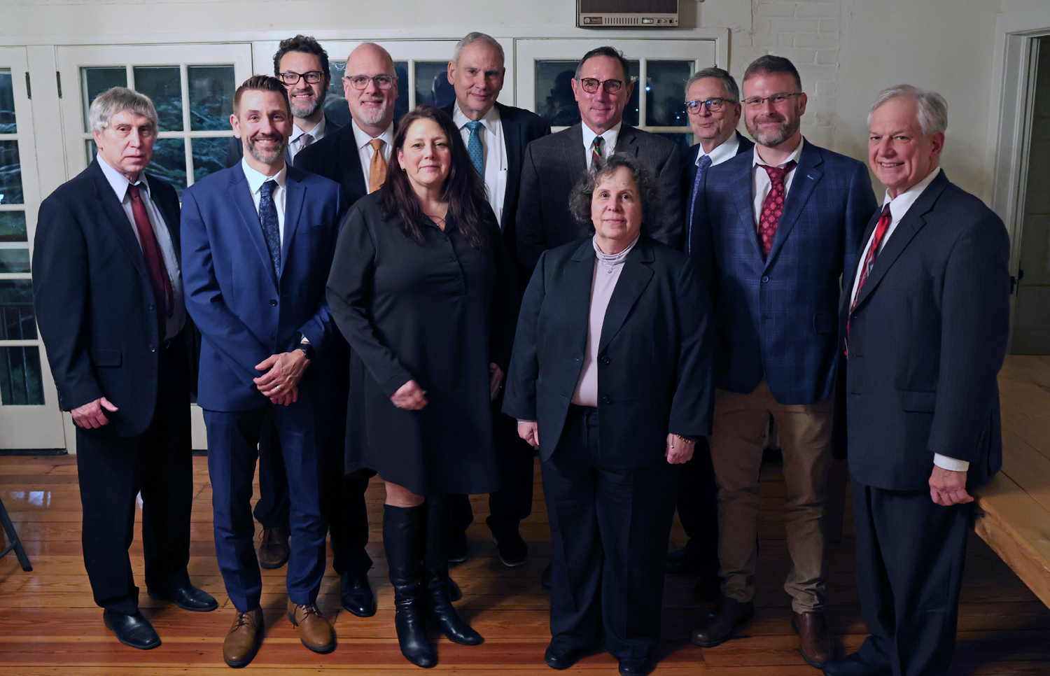 From left: Kenneth Brown (ret. Common Pleas), Ryan Tira (Common Pleas), Christian Frey (Magistrate Judge), Eric Linhardt (Common Pleas), Joy Reynolds McCoy (ret. Common Pleas), Dudley Anderson (Sr. Common Pleas), Mark Lovecchio (ret. Common Pleas), Nancy Butts (Common Pleas), William Arbuckle (Federal Magistrate Judge), Ryan Gardner (Common Pleas), and William Carlucci (Common Pleas).