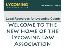 Lycoming Law Association Launches New Website