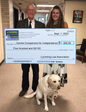 LLA Presents Funds to Canine Companions for Independence